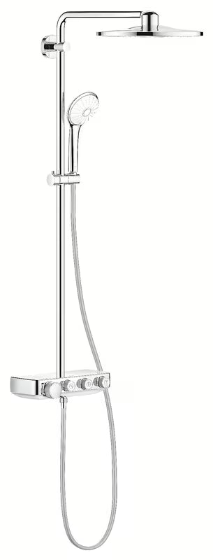Chromový sprchový systém Grohe Euphoria SmartControl s termostatem, hlavovou sprchou a ruční sprchou