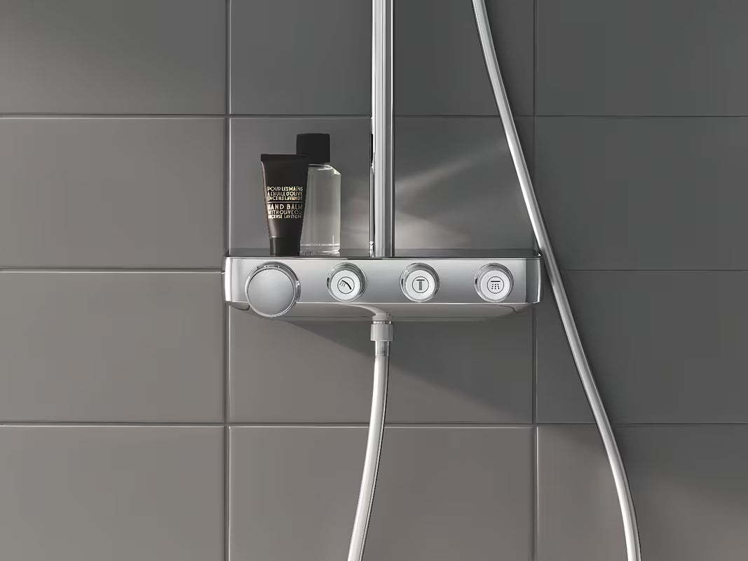 Chromový sprchový systém Grohe Euphoria SmartControl s termostatem, hlavovou sprchou 310 mm a ruční sprchou