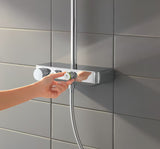 Sprchový systém Grohe Euphoria SmartControl System v chromu s termostatickou baterií, hlavovou a ruční sprchou