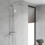 Chromový sprchový systém Grohe Euphoria System s termostatickou baterií, hlavovou a ruční sprchou