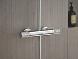 Chromový sprchový systém Grohe Euphoria System s termostatickou baterií, hlavovou a ruční sprchou