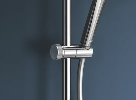 Chromový sprchový systém Grohe Euphoria System s termostatickou baterií, hlavovou a ruční sprchou