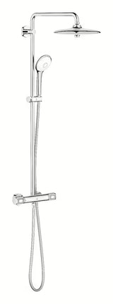 Sprchový systém Grohe Euphoria System s termostatickou baterií v chromovém provedení s hlavovou a ruční sprchou