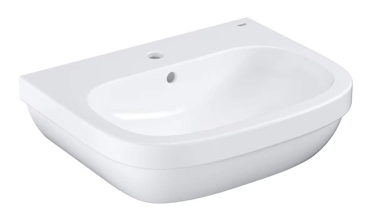 Závěsné umyvadlo Grohe Euro Ceramic 60 v alpské bílé s přepadem a otvorem pro baterii