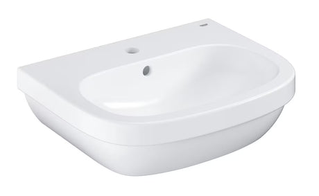 Závěsné umyvadlo Grohe Euro Ceramic 55 z bílé keramiky s přepadem a otvorem pro baterii