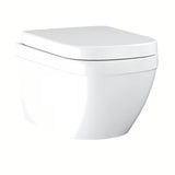 Závěsný WC set Grohe Euro Ceramic v bílé barvě s rimless mísou a sedátkem se SoftClose