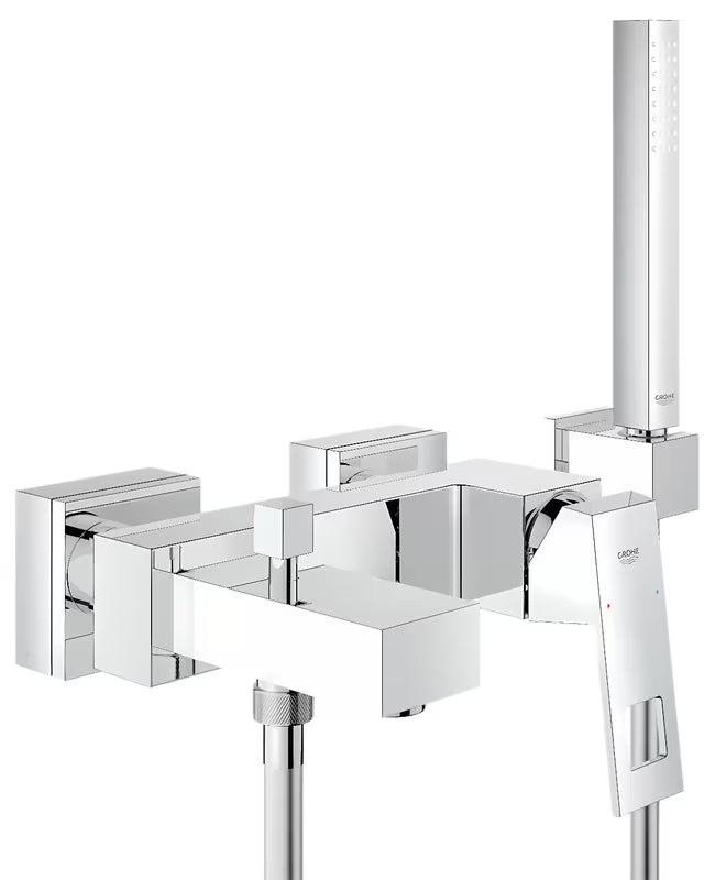 Grohe Eurocube vanová baterie v chromu se sprchovým setem a přepínačem pro sprchu a napouštění vany