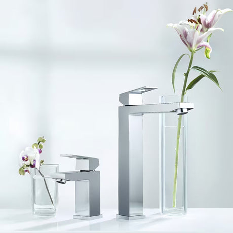 Grohe Eurocube vysoká umyvadlová baterie v chromovém provedení pro umyvadlo na desku