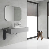 Chromová páková umyvadlová baterie Grohe Eurocube s hranatým designem a technologií Grohe EcoJoy