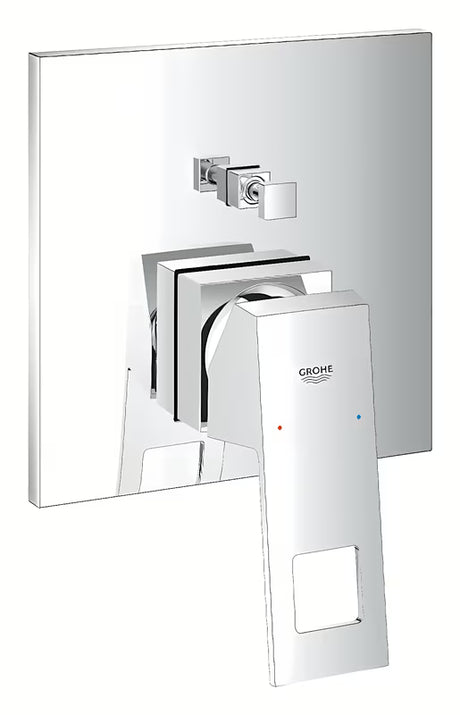 Podomítková sprchová a vanová baterie Grohe Eurocube v chromu s pákou a 2směrným přepínačem