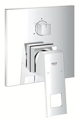 Podomítková sprchová a vanová baterie Grohe Eurocube v chromovém provedení s pákou a 3směrným přepínačem.