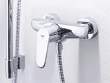 Chromová páková nástěnná sprchová baterie Grohe Eurodisc Cosmopolitan s technologií Grohe SilkMove