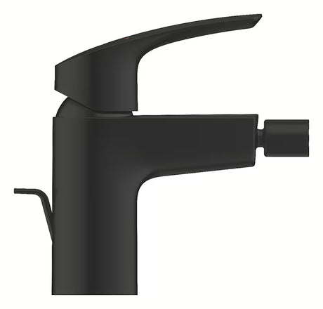Grohe Eurosmart páková bidetová baterie s výpustí v matné černé barvě