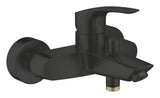 Grohe Eurosmart páková nástěnná vanová baterie v matně černém provedení s přepínačem vana sprcha