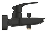 Grohe Eurosmart páková nástěnná vanová baterie v matně černém provedení s přepínačem vana sprcha