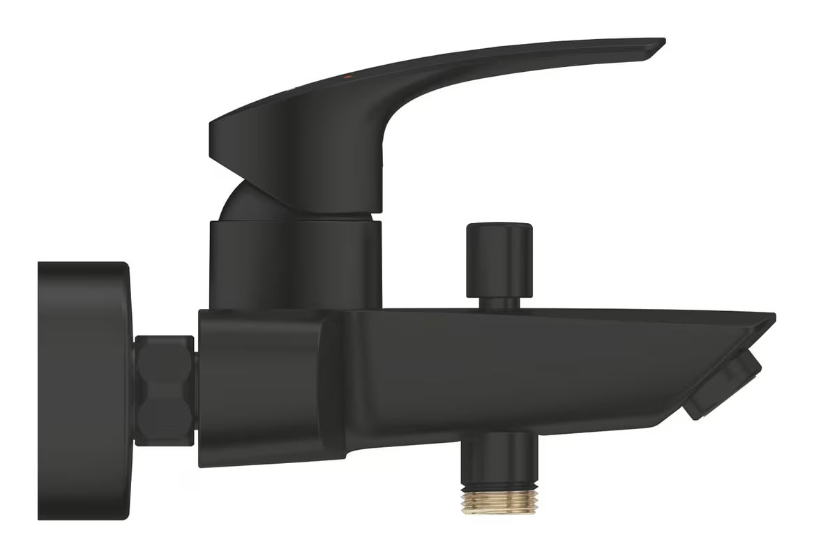 Grohe Eurosmart páková nástěnná vanová baterie v matně černém provedení s přepínačem vana sprcha