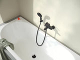 Grohe Eurosmart páková nástěnná vanová baterie v matně černém provedení s přepínačem vana sprcha