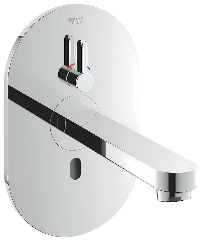 Chromová podomítková senzorová umyvadlová baterie Grohe Eurosmart s infračerveným senzorem