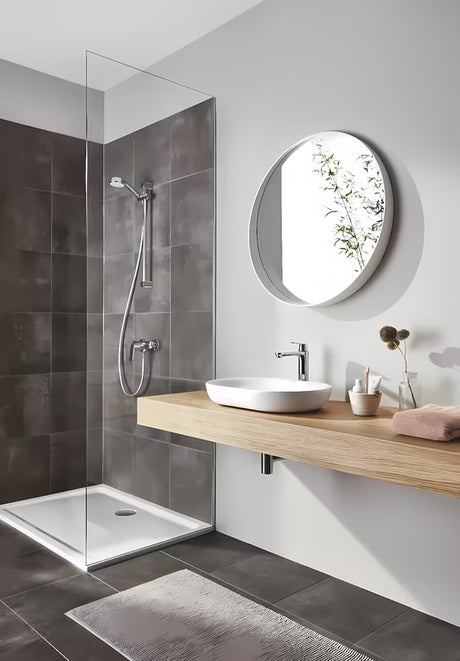 Grohe Eurosmart Cosmopolitan vysoká umyvadlová baterie v chromovém provedení pro volně stojící umyvadla.