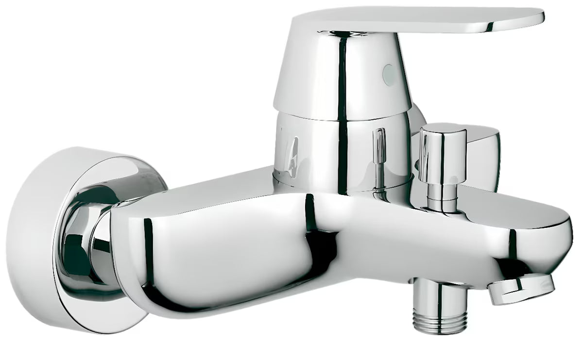 Chromová nástěnná páková vanová baterie Grohe Eurosmart Cosmopolitan s přepínačem vana sprcha