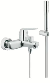 Chromová nástěnná vanová baterie Grohe Eurosmart Cosmopolitan se sprchovým setem