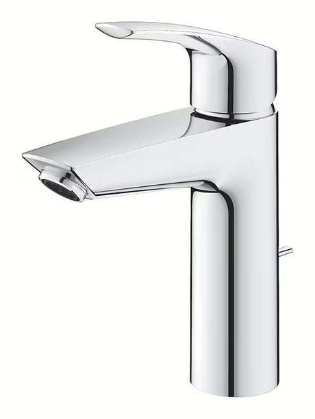 Chromová páková stojánková umyvadlová baterie Grohe Eurosmart New s výpustí