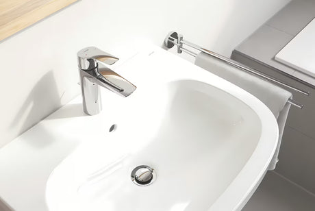 Chromová páková stojánková umyvadlová baterie Grohe Eurosmart New s výpustí