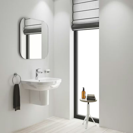 Chromová páková stojánková umyvadlová baterie Grohe Eurosmart New bez výpusti