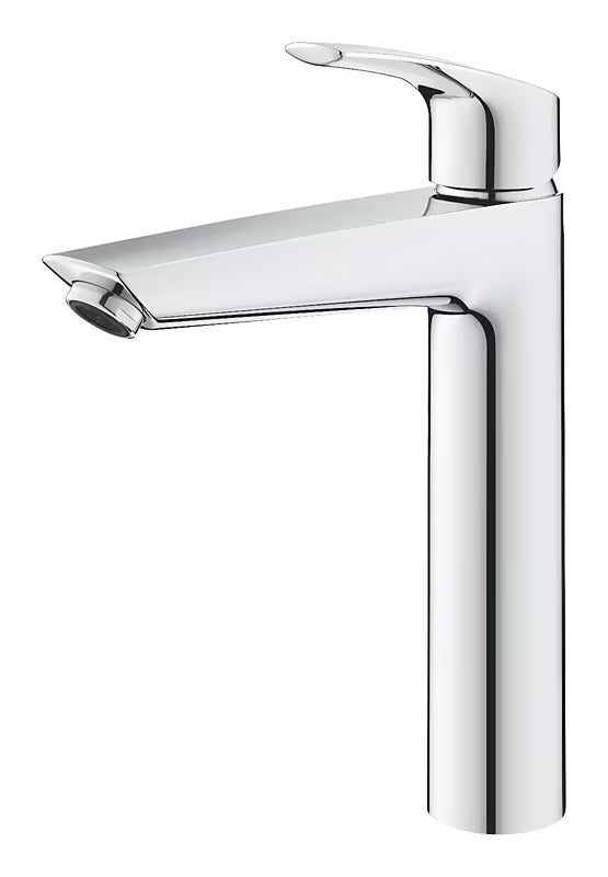 Grohe Eurosmart New aukšta svirtinis praustuvo maišytuvas chromo spalvos be praustuvo dugno vožtuvas