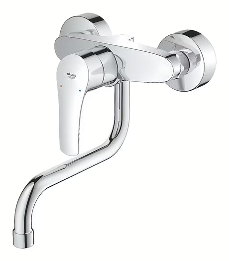 Grohe Eurosmart New páková nástěnná dřezová baterie v chromovém provedení s otočným ramínkem