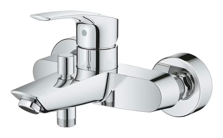 Páková nástěnná vanová baterie Grohe Eurosmart New v chromovém provedení bez sprchového setu.