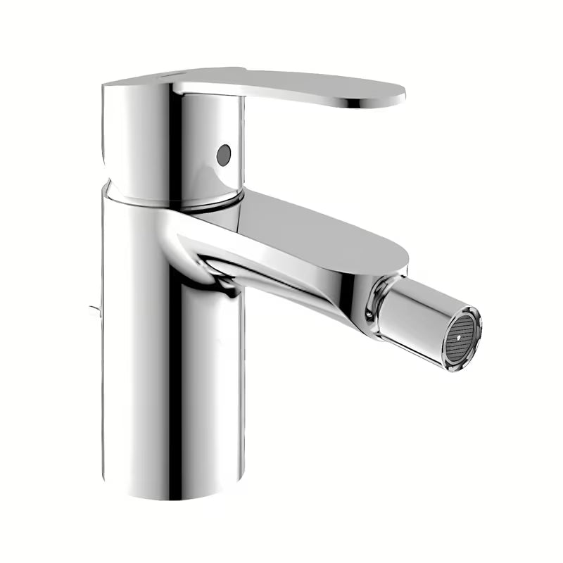 Chromová bidetová baterie Grohe Eurostyle Cosmopolitan s výpustí a pákovým ovládáním.
