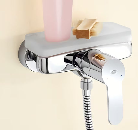 Chromová nástěnná páková sprchová baterie Grohe Eurostyle Cosmopolitan s technologií Grohe SilkMove