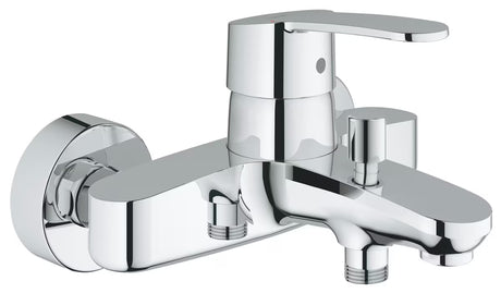 Chromová nástěnná vanová baterie Grohe Eurostyle Cosmopolitan s pákovým ovládáním a přepínačem vana sprcha.