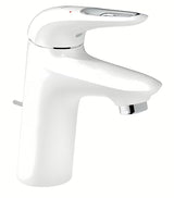 Umyvadlová páková baterie Grohe Eurostyle New s výpustí v provedení moon white a chrom