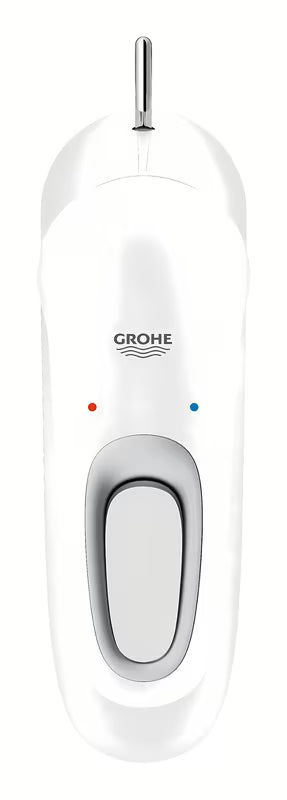 Umyvadlová páková baterie Grohe Eurostyle New s výpustí v provedení moon white a chrom