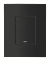 Ovládací tlačítko Grohe Even v provedení matt black s duálním splachováním