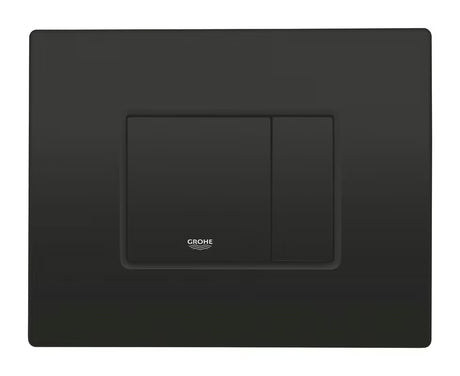Ovládací tlačítko Grohe Even v provedení matt black s duálním splachováním