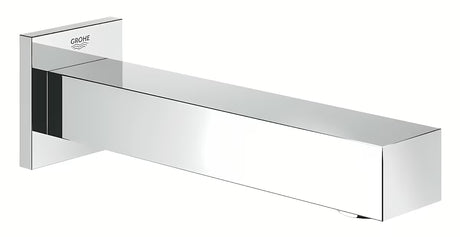 Nástěnný vanový výtok Grohe v chromovém provedení s perlátorem a povrchem Grohe StarLight.