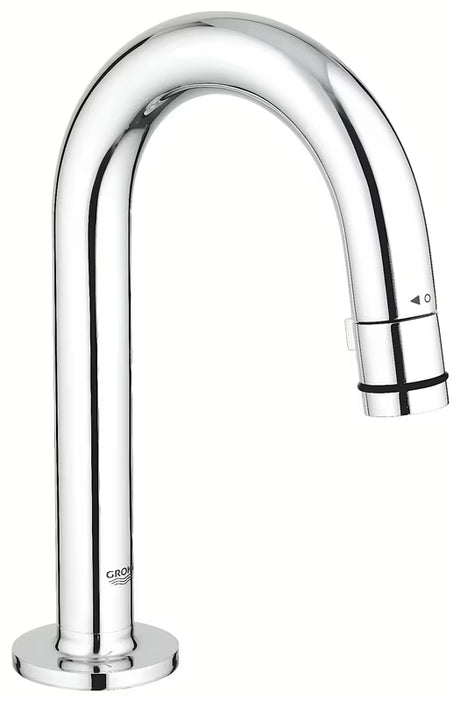 Chromový umyvadlový ventil Grohe Universal s výpustí ve tvaru C a funkcí start/stop