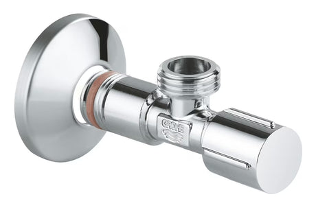 Rohový ventil Grohe Universal s kovovou rukojetí a rozetou, DN 15