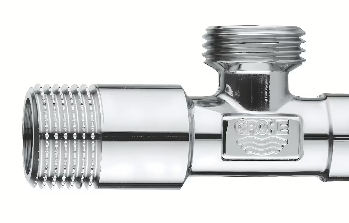 Rohový ventil Grohe Universal s kovovou rukojetí a rozetou, DN 15