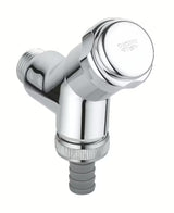 Rohový ventil Grohe pro montáž na stěnu s mazivovou komorou 1/2 a povrchem Grohe StarLight