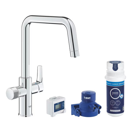 Chromová dřezová baterie Grohe Grohe Blue Pure 2022 se samostatnou pákou pro filtrovanou vodu