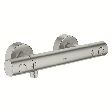 Termostatická nástěnná sprchová baterie Grohe Grohtherm 1000 Cosmopolitan v provedení supersteel