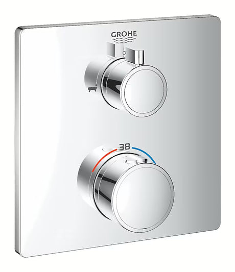 Podomítková termostatická sprchová baterie Grohe Grohtherm v chromovém provedení