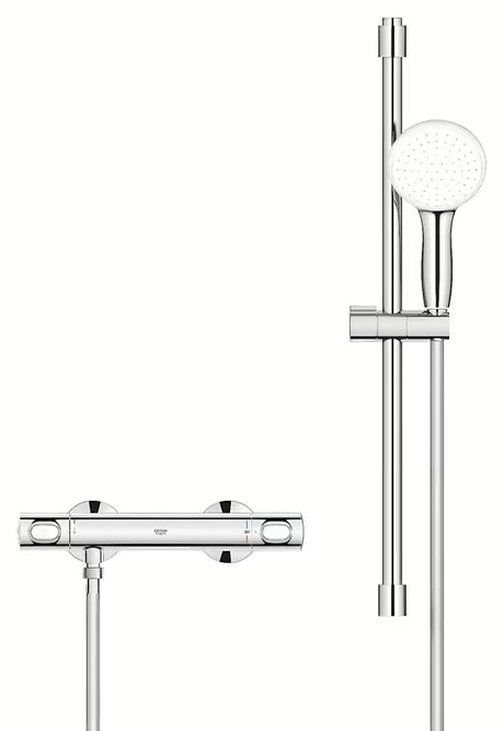 Grohe Grohtherm 500 termostatická sprchová baterie v chromu se sprchovou soupravou s tyčí
