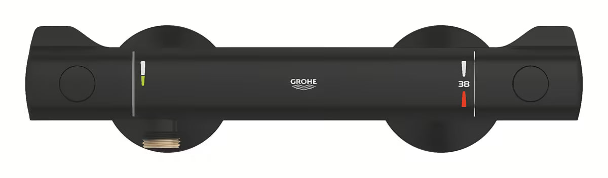 Termostatická nástěnná sprchová baterie Grohe Grohtherm 800 v matné černé barvě