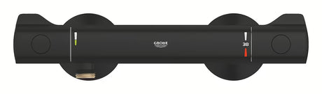 Termostatická nástěnná sprchová baterie Grohe Grohtherm 800 v matné černé barvě