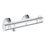 Chromová termostatická sprchová baterie Grohe Grohtherm 800 pro nástěnnou montáž.